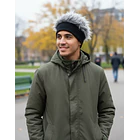 Gorra Con Peluca De Pelo Falso Gris Temático 4
