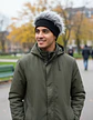 Gorra Con Peluca De Pelo Falso Gris Temático - Miniatura 4