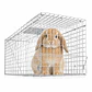 Trampa Jaula Corral Plegable Para Conejos 94x34x37 cm - Miniatura 1