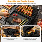 Parrilla Carbón De Mesa 2 En 1 Con Plancha Para Hornear  - Miniatura 5