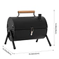 Parrilla Carbón De Mesa 2 En 1 Con Plancha Para Hornear  - Miniatura 2