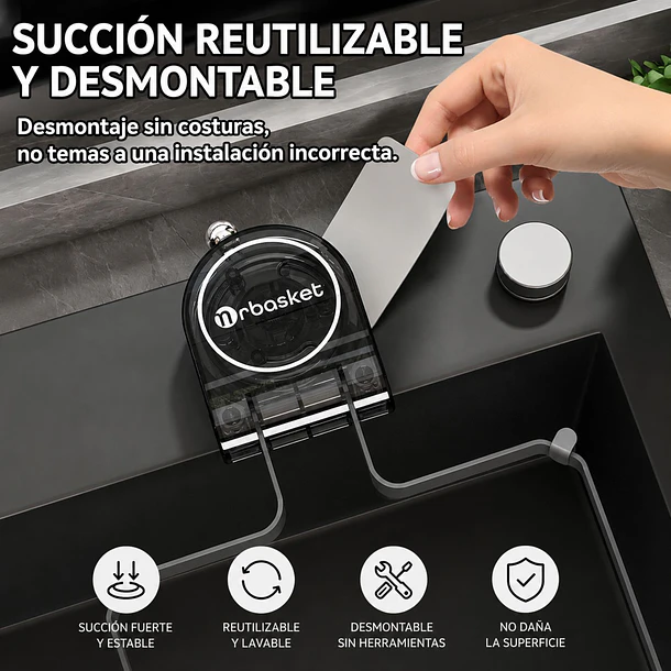 Filtro Para Lavaplatos Para Fregadero + 100 Bolsas De Malla 7