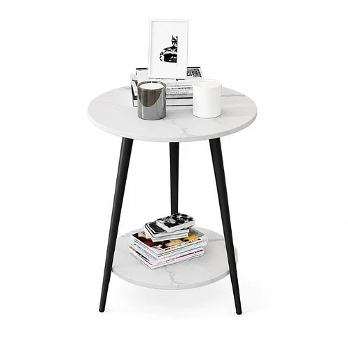 Mesa de Centro Redonda 40x40x52cm Decoración Minimalista
