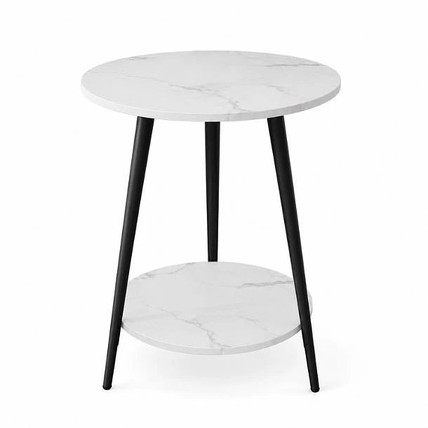 Mesa de Centro Redonda 40x40x52cm Decoración Minimalista 3