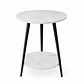 Mesa de Centro Redonda 40x40x52cm Decoración Minimalista - Miniatura 3