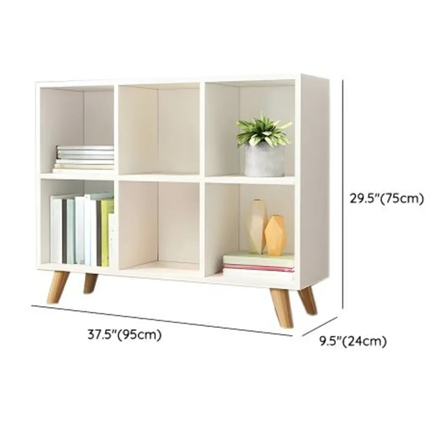 Estanteria Organizador 6 Niveles 90x30x72 Decoracion Living (Reacondicionado) 2