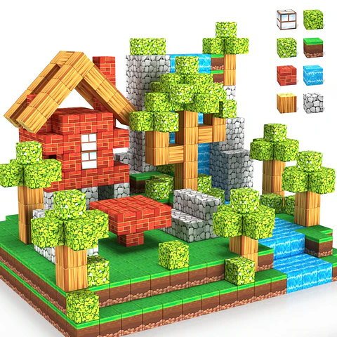 Bloques Magnéticos 501 Pzs Set De Construcción 3D