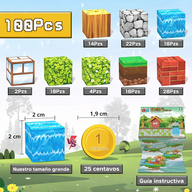 Set De Bloques Magnéticos 3D Para Niños 2