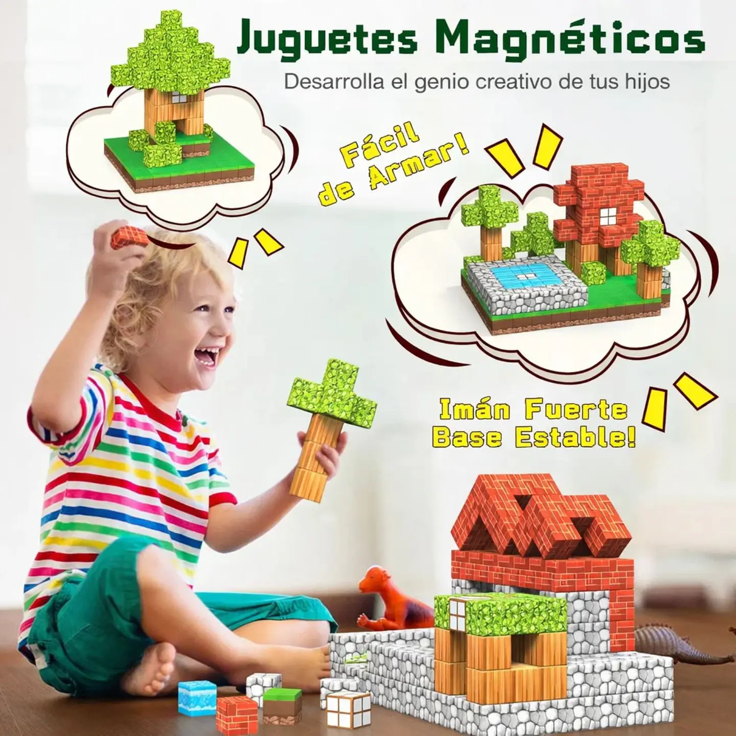 Bloques Magnéticos 501 Pzs Set De Construcción 3D 2
