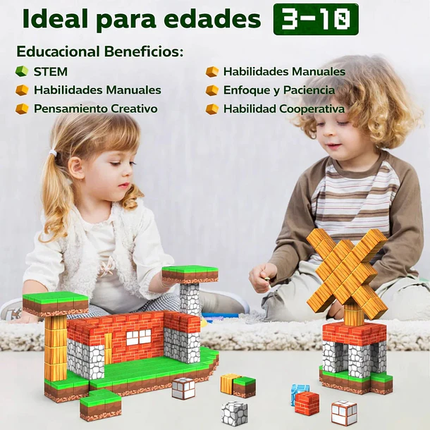 Set De Bloques Magnéticos 3D Para Niños 5