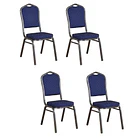 Pack 4 Silla Tapizada Eventos Fiestas Conferencias Comedor 2