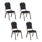 Pack 4 Silla Tapizada Eventos Fiestas Conferencias Comedor 1