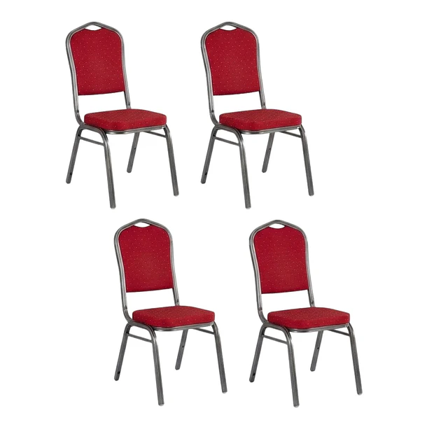 Pack 4 Silla Tapizada Eventos Fiestas Conferencias Comedor 3