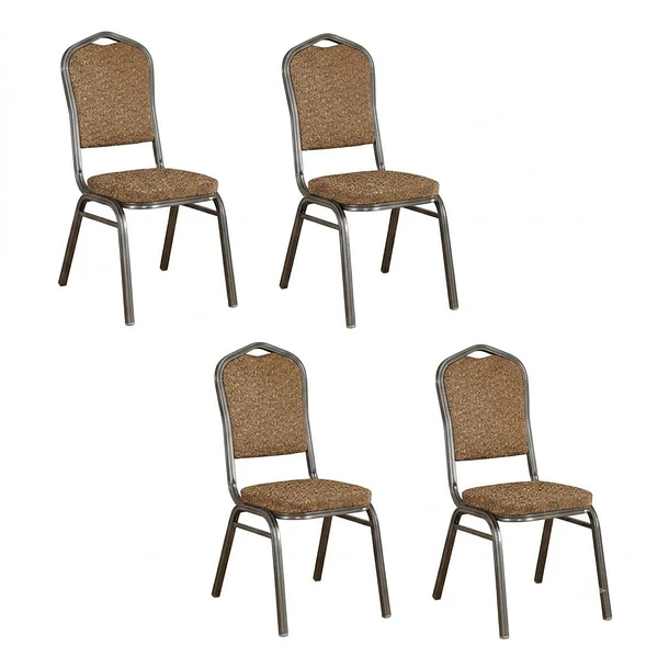 Pack 4 Silla Tapizada Eventos Fiestas Conferencias Comedor 4