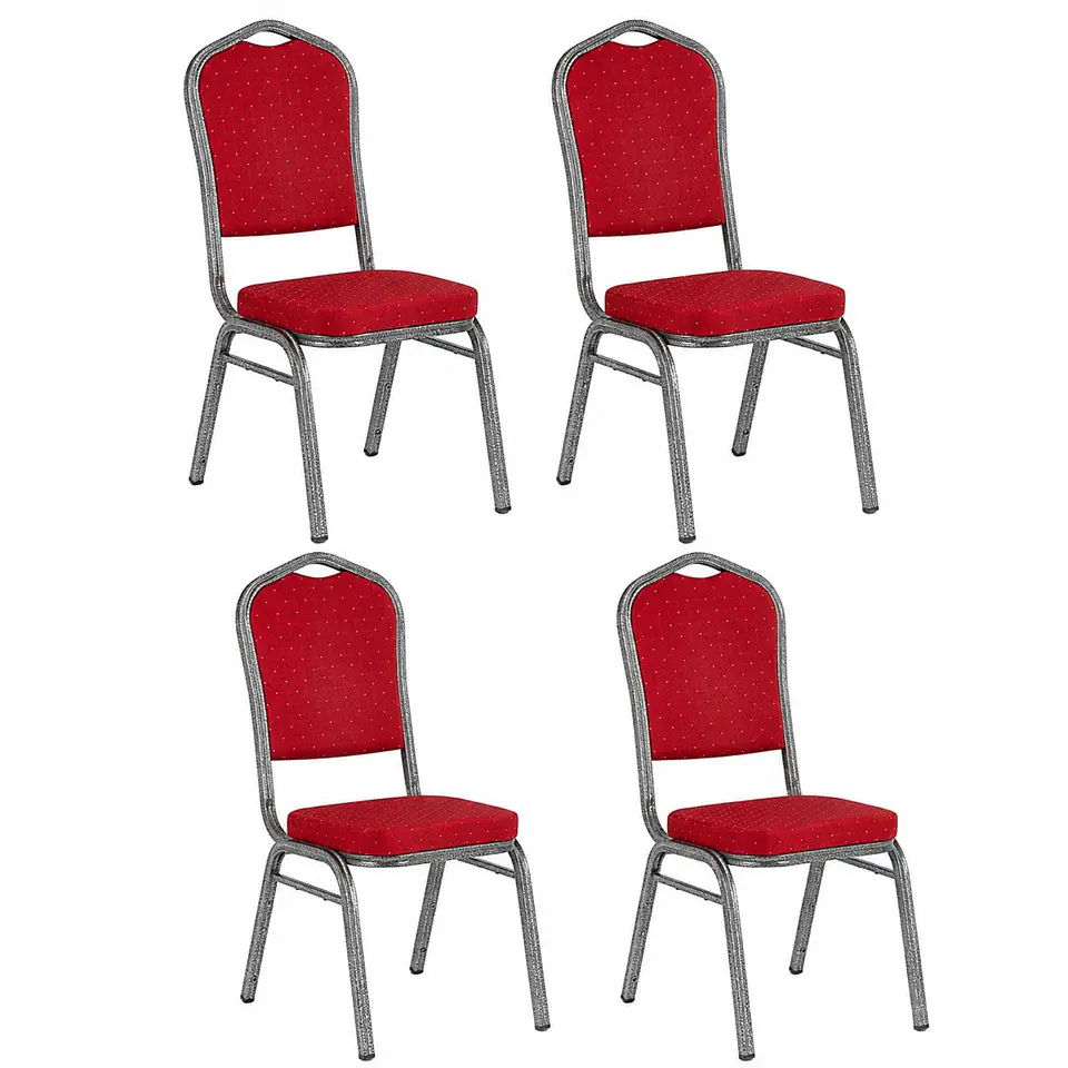 Pack 4 Silla Tapizada Eventos Fiestas Conferencias Comedor 9