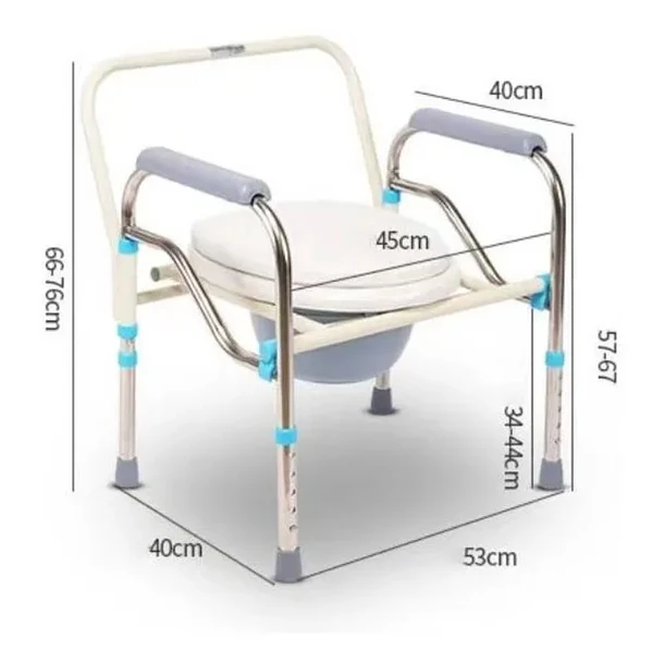 Asiento Silla Portatil Inodoro Ducha Baño Para Adulto Mayor (Recondicionado) 3