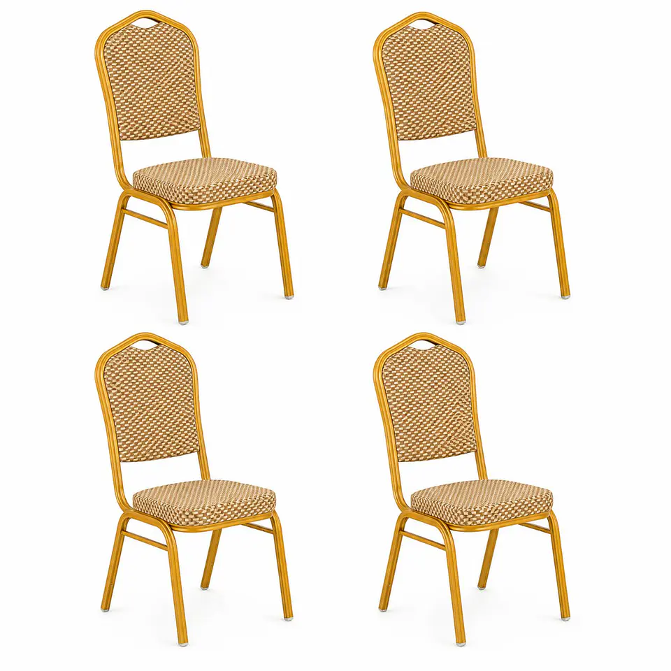 Pack 4 Silla Tapizada Eventos Fiestas Conferencias Comedor 14