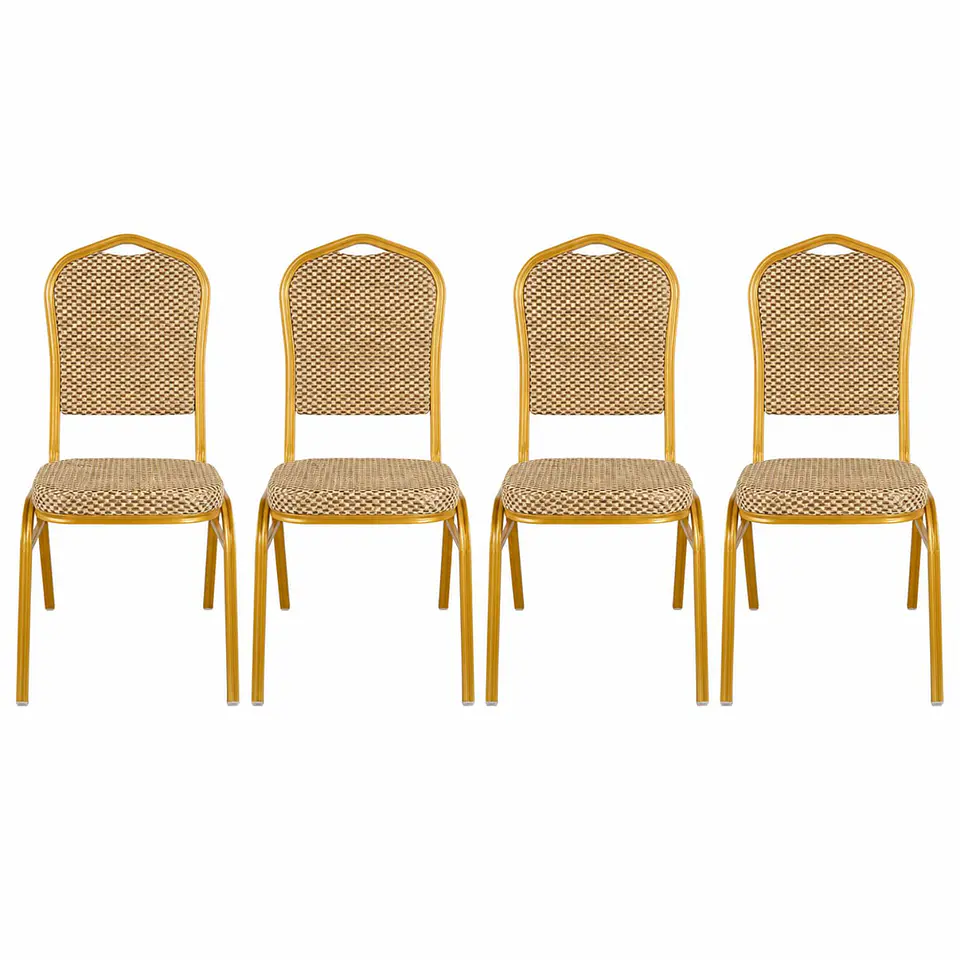 Pack 4 Silla Tapizada Eventos Fiestas Conferencias Comedor 16