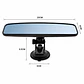 Espejo Retrovisor Interior Universal Panorámico Auto - Miniatura 2