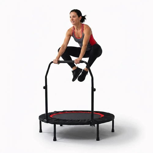 Trampolín Fitness 1,02 m con Barra Ejercicio Resistente