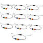 Pack 10 Pulsera Arcoíris Unisex Brazalete De Cuerda Bandera - Miniatura 1