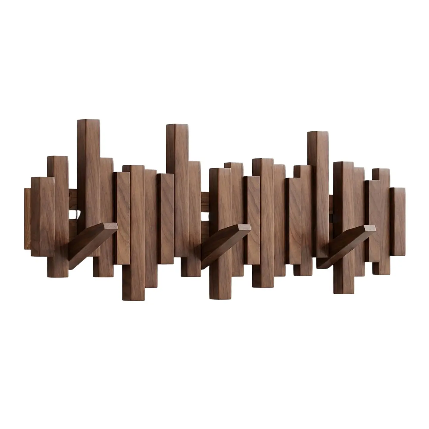 Perchero Plegable De Madera 8 Ganchos 1