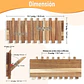 Perchero Plegable De Madera 8 Ganchos - Miniatura 2