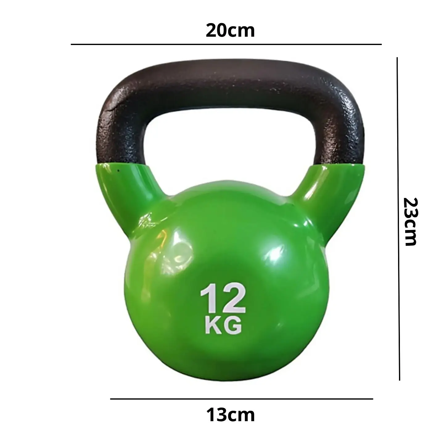 Pesa Rusa Kettlebell 12kg Acero Y Vinilo 4