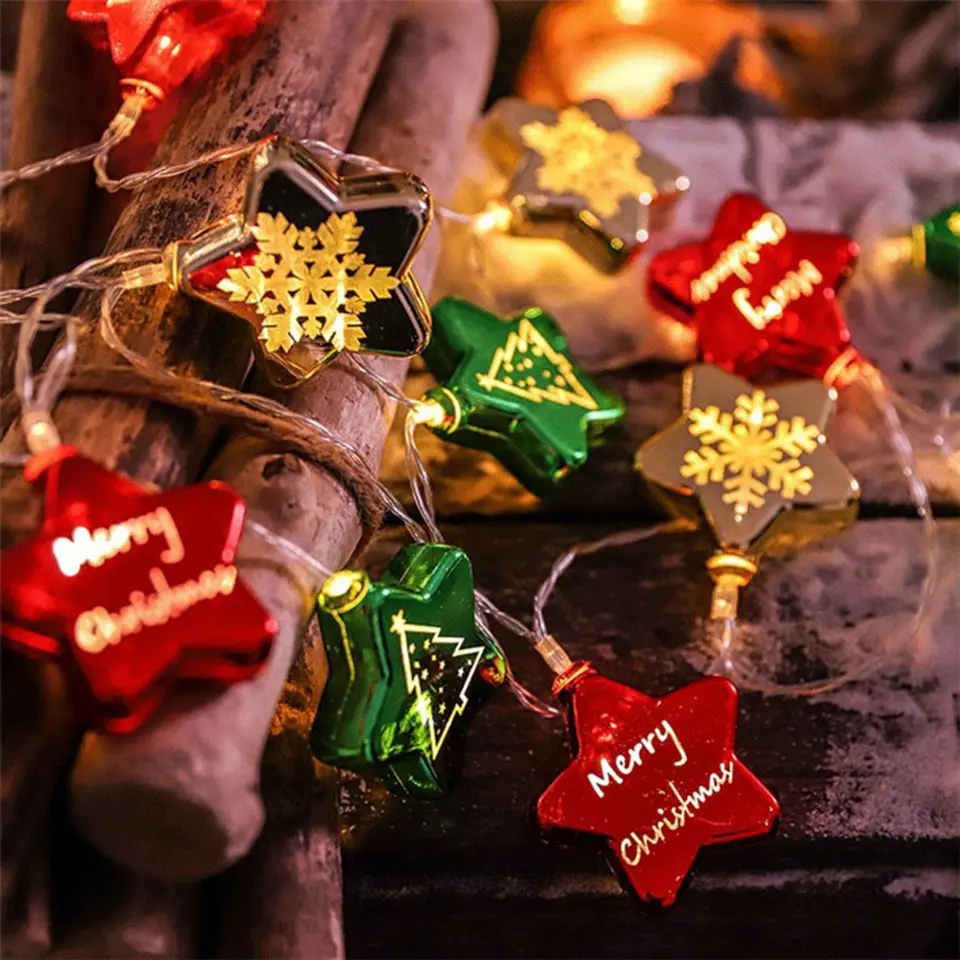 Luces Guirnalda Estrellas LED USB Decoración Navidad 10M 5