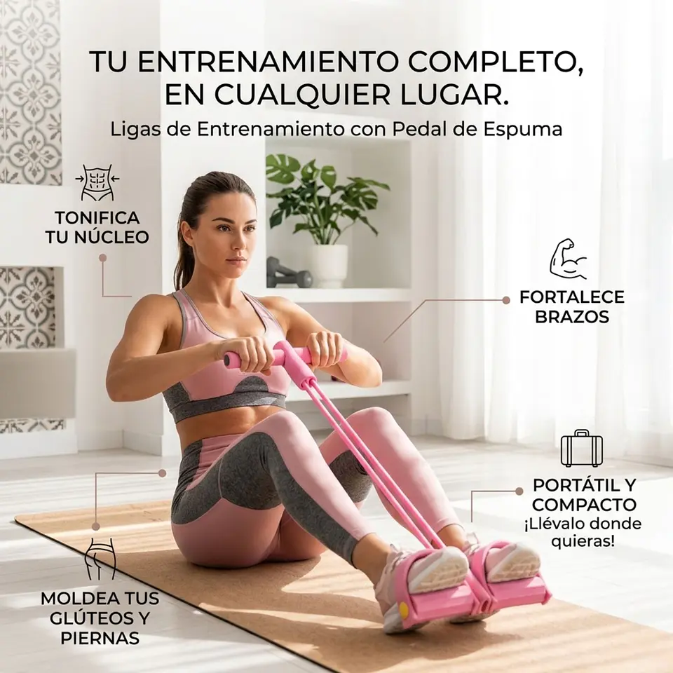 Ligas De Resistencia Piernas Ejercicios 2T 3
