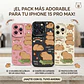 Pack 3 Carcasas Funda Silicona iPhone 15 Pro Max Capibara Antigolpes - Miniatura 2