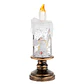 Pack 4 Velas LED Navideñas Con Efecto Caída Nieve - Miniatura 6