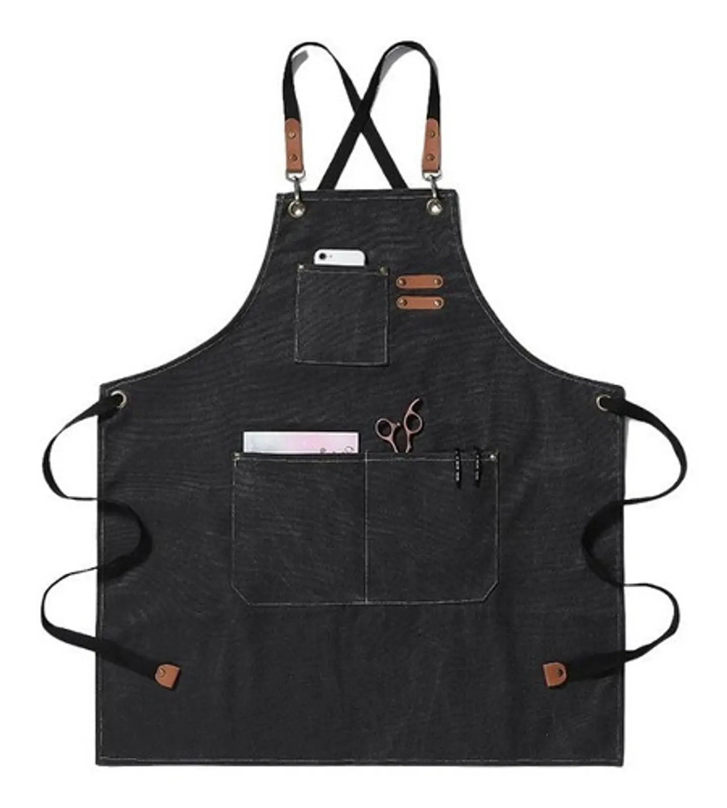 Pack 4 Delantales Pechera Unisex Multiuso Hogar Trabajo Parrilla 2