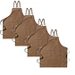 Pack 4 Delantales Pechera Unisex Multiuso Hogar Trabajo Parrilla - Miniatura 16