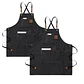 Pack 2 Delantales Pechera Unisex Multiuso Hogar Trabajo Parrilla - Miniatura 1