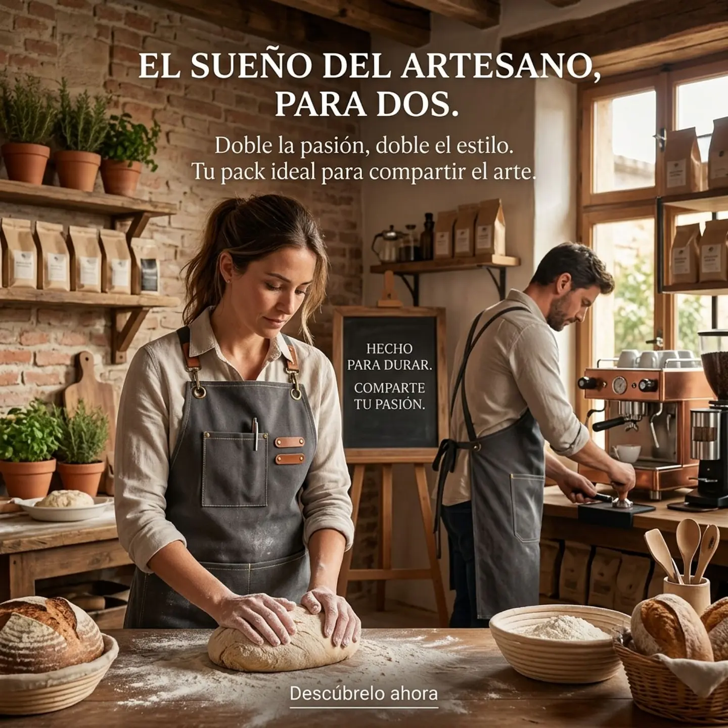 Pack 2 Delantales Pechera Unisex Multiuso Hogar Trabajo Parrilla 7