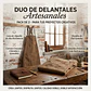 Pack 2 Delantales Pechera Unisex Multiuso Hogar Trabajo Parrilla - Miniatura 9