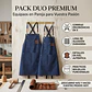 Pack 2 Delantales Pechera Unisex Multiuso Hogar Trabajo Parrilla - Miniatura 13