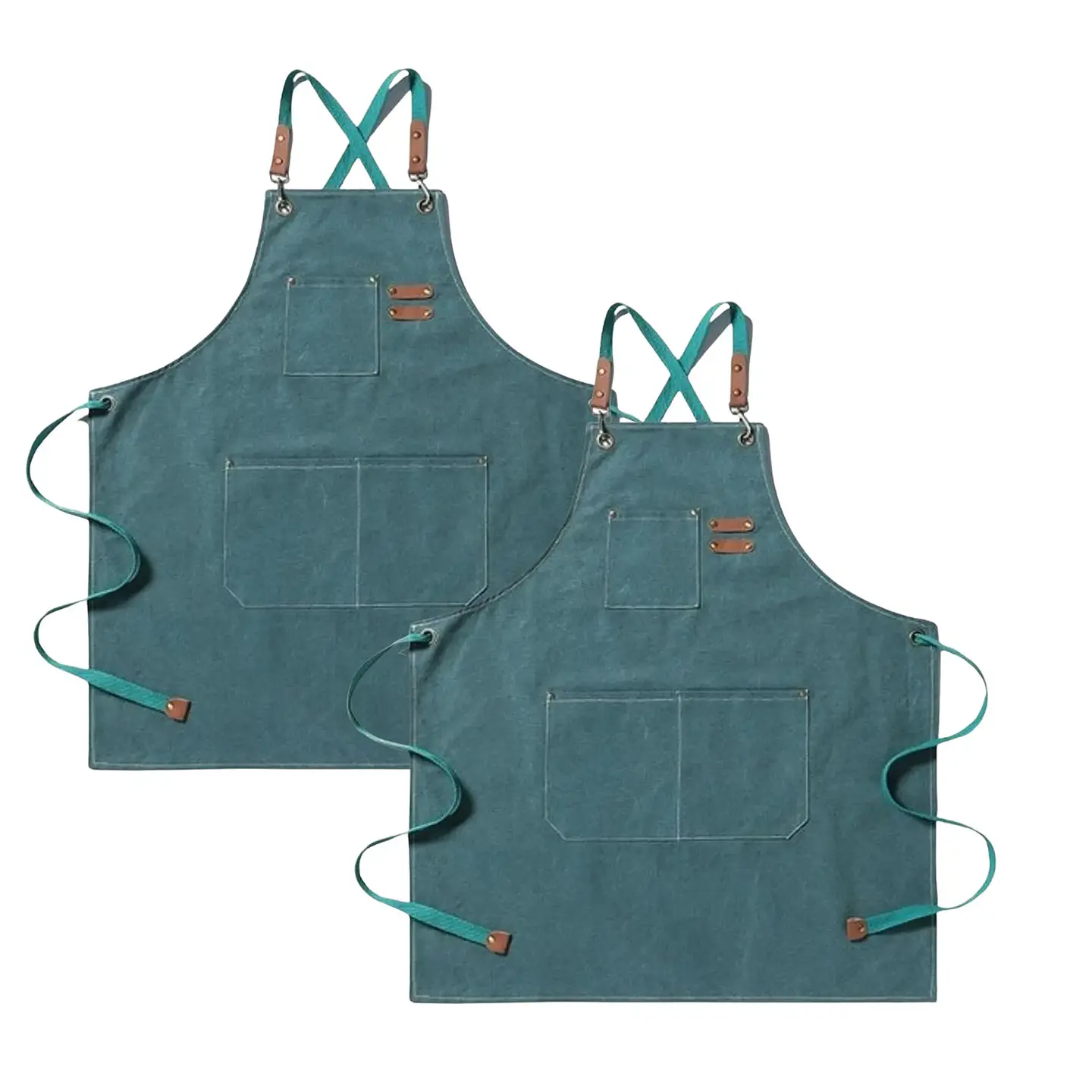 Pack 2 Delantales Pechera Unisex Multiuso Hogar Trabajo Parrilla 19