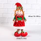 Set 2 Duendes Navideños De Peluche 48cm Pareja Niño Y Niña - Miniatura 6