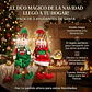 Set 2 Duendes Navideños De Peluche 48cm Pareja Niño Y Niña - Miniatura 7