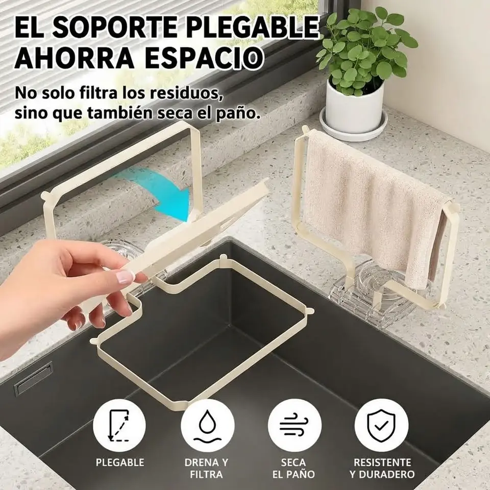 Filtro Para Lavaplatos Para Fregadero + 100 Bolsas De Malla 6