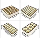 Set 4 Organizadores De Ropa Interior Plegable Armario - Miniatura 3