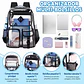 Mochila Transparente De PVC Resistente Para Escuela  - Miniatura 3