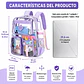 Mochila Transparente De PVC Resistente Para Escuela  - Miniatura 10