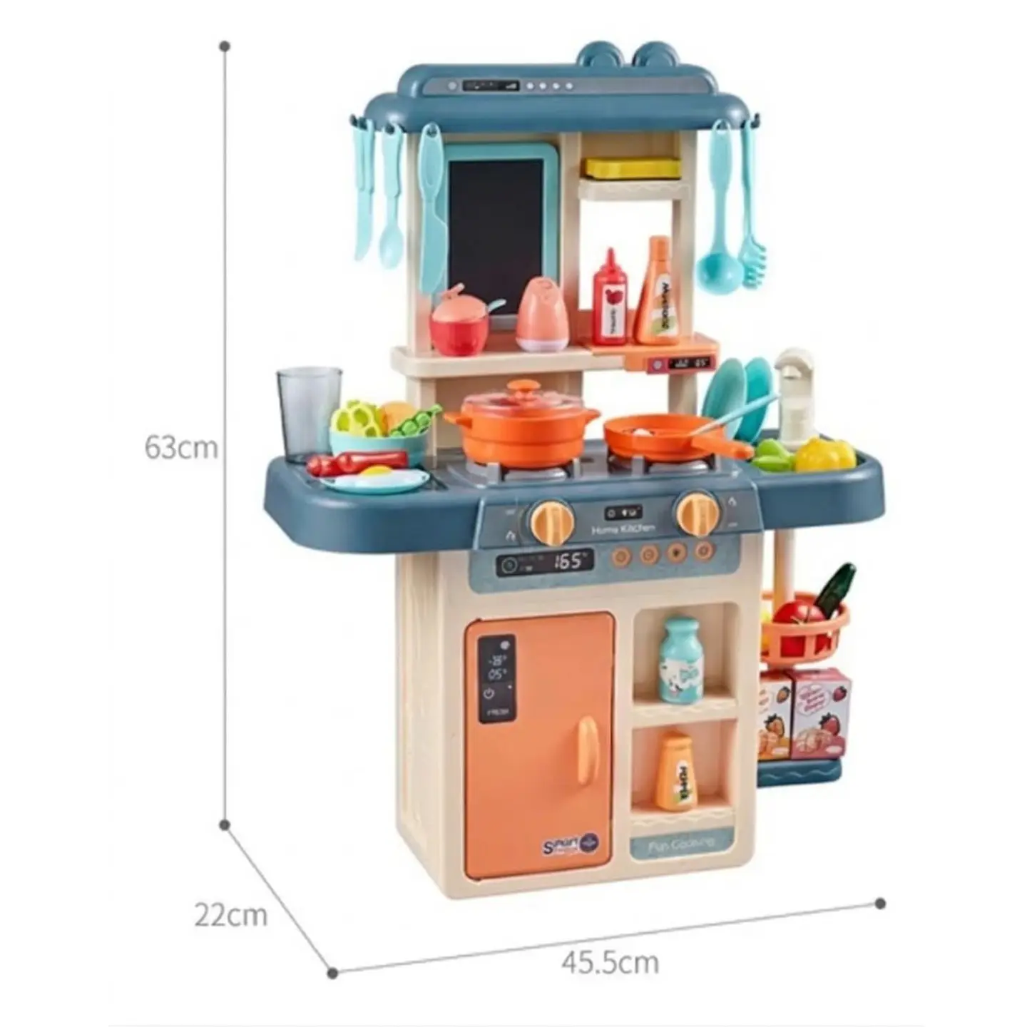 Juego De Cocina Con Luces Y Sonidos 55 Piezas 63cmx45cm 2