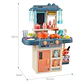 Juego De Cocina Con Luces Y Sonidos 55 Piezas 63cmx45cm - Miniatura 2