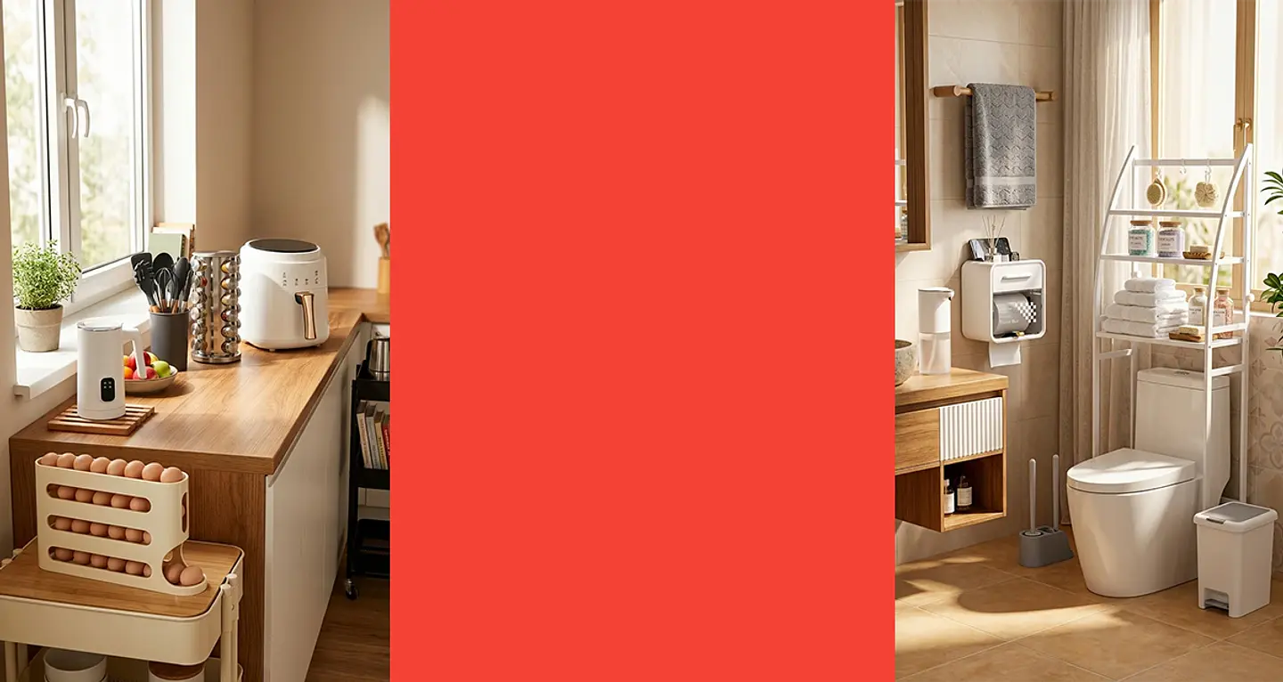 Productos para el hogar, cocina, baño y organización del hogar