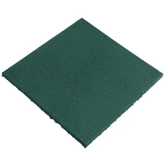 Pastelón De Caucho Palmeta 50x50cm, 20mm Espesor Color Verde
