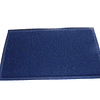 Limpiapie Alfombra PVC Rizado Pequeño 60x90 cm 12 mm Azul/Con terminación
